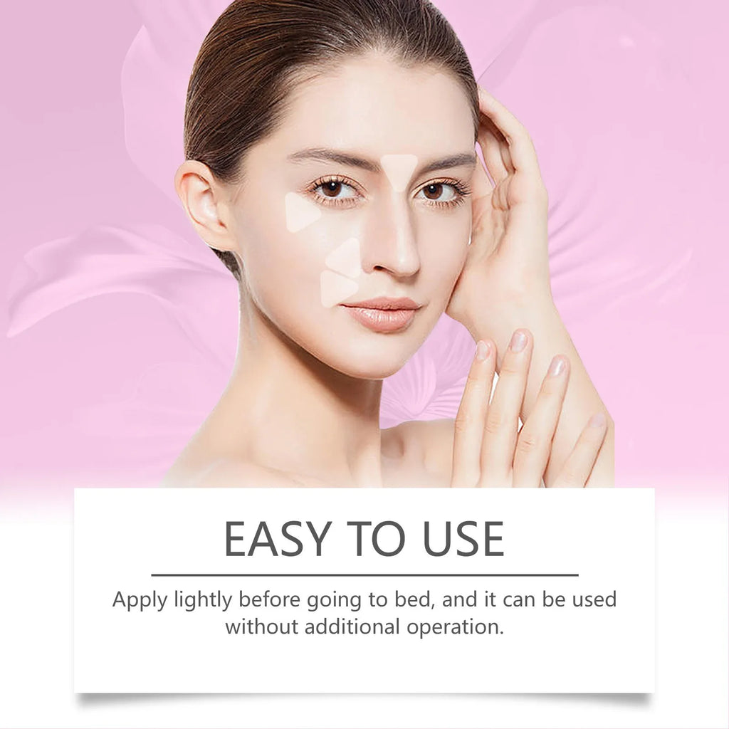Facial fine lines nursing adhesive bandage patch with hyaluronic acid for wrinkle care, 144 patches pack