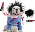 Pet costume in bloody doll colour, polyester one-piece whole clothes design for cats and dogs