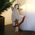 Hand-painted wooden door plate pendant with American country style carving