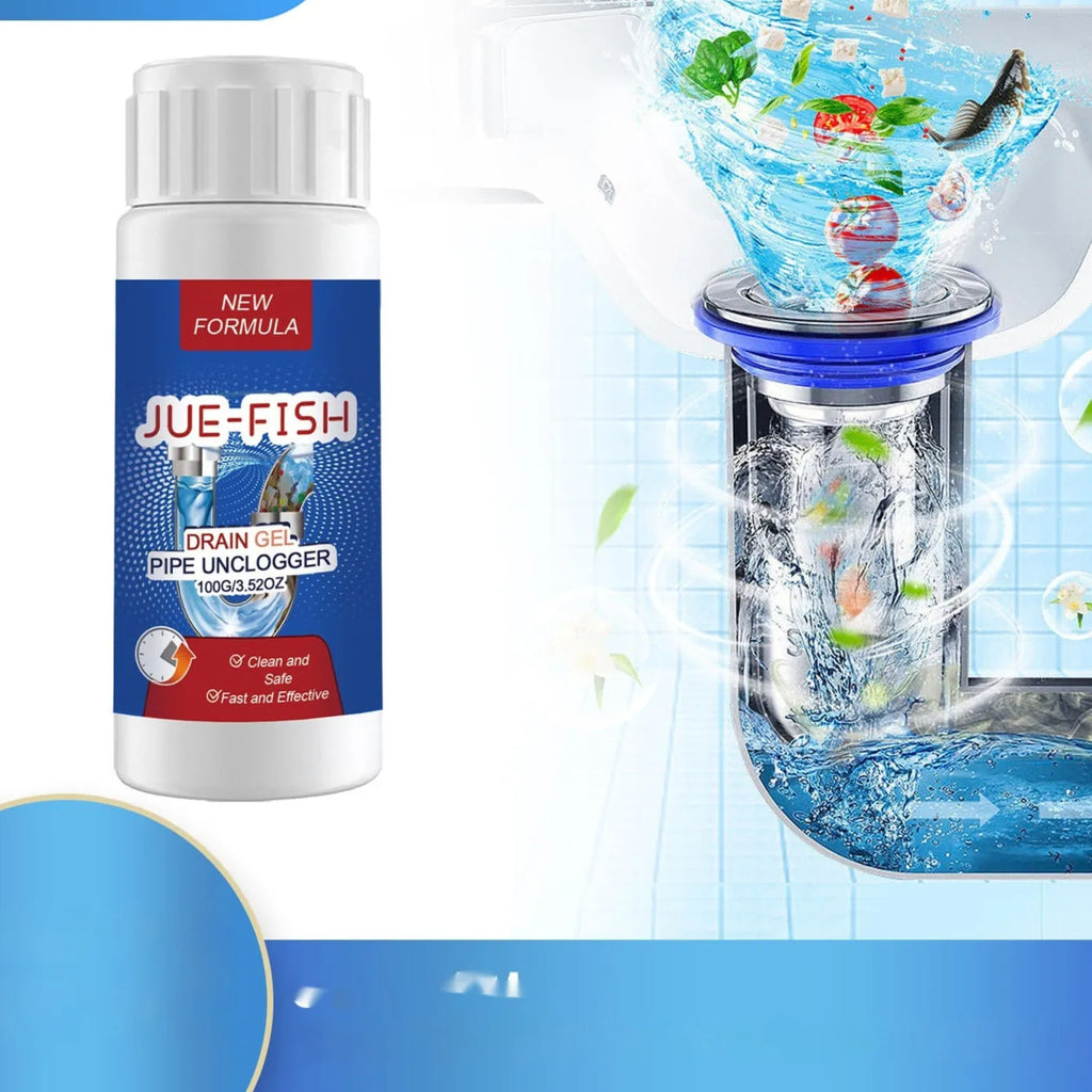 100g pipe dredge agent in 11 x 4.3 x 4.3 cm packaging for sewer and toilet cleaning