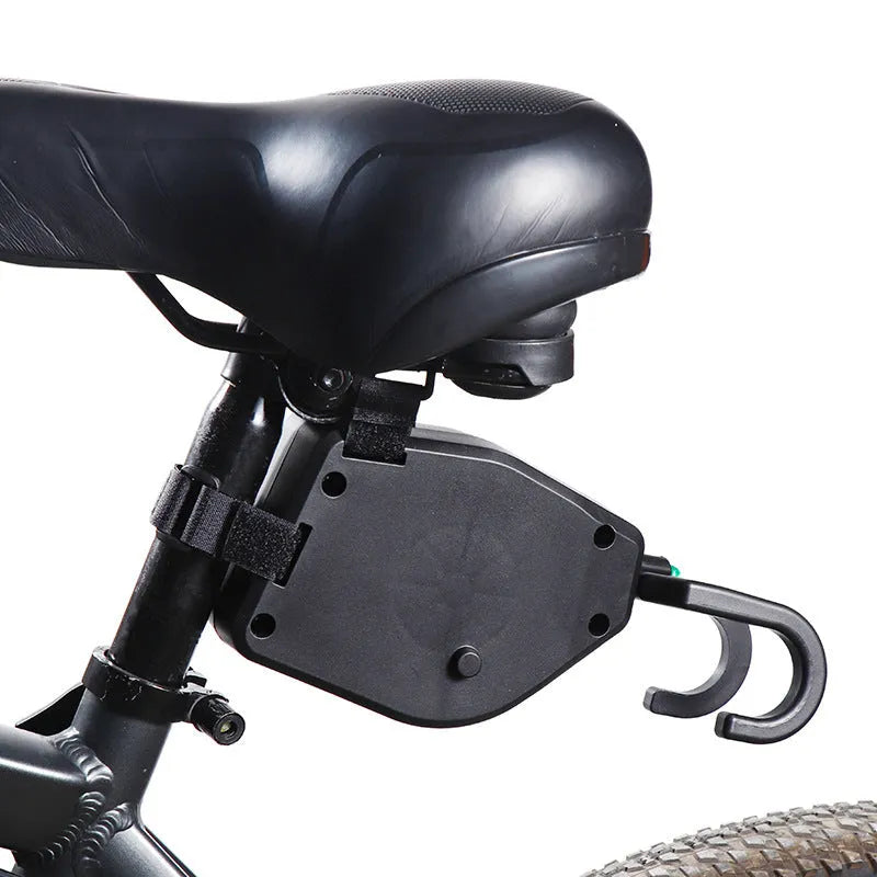Black plastic bicycle trailer connecting rope for towing trailers behind bikes