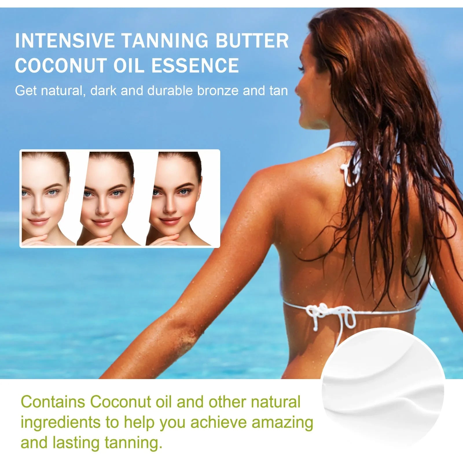 Coconut Help Black Frost blackening cream 100g jar with natural oil formula