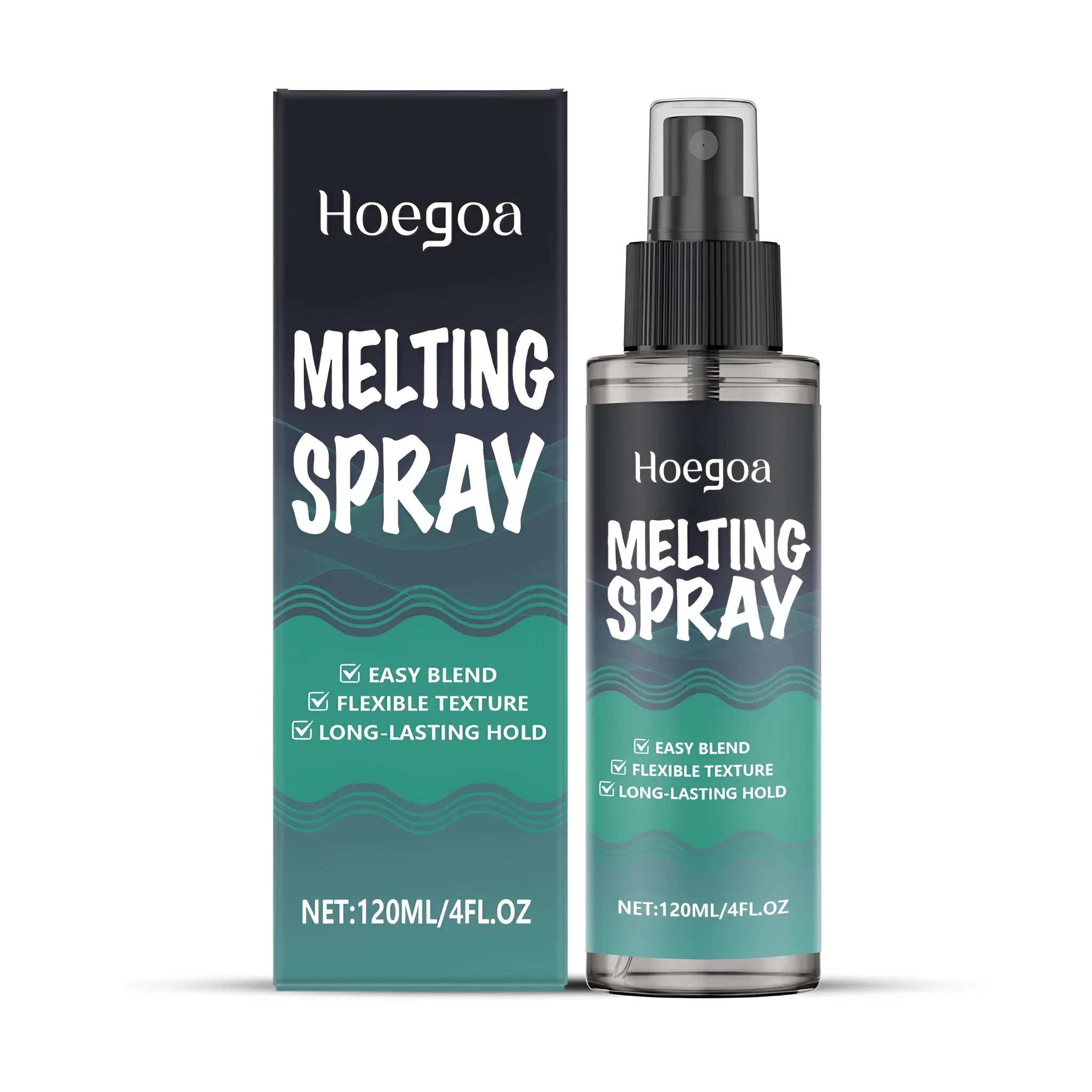 120ml melting spray bottle with flexible hold hair gel water