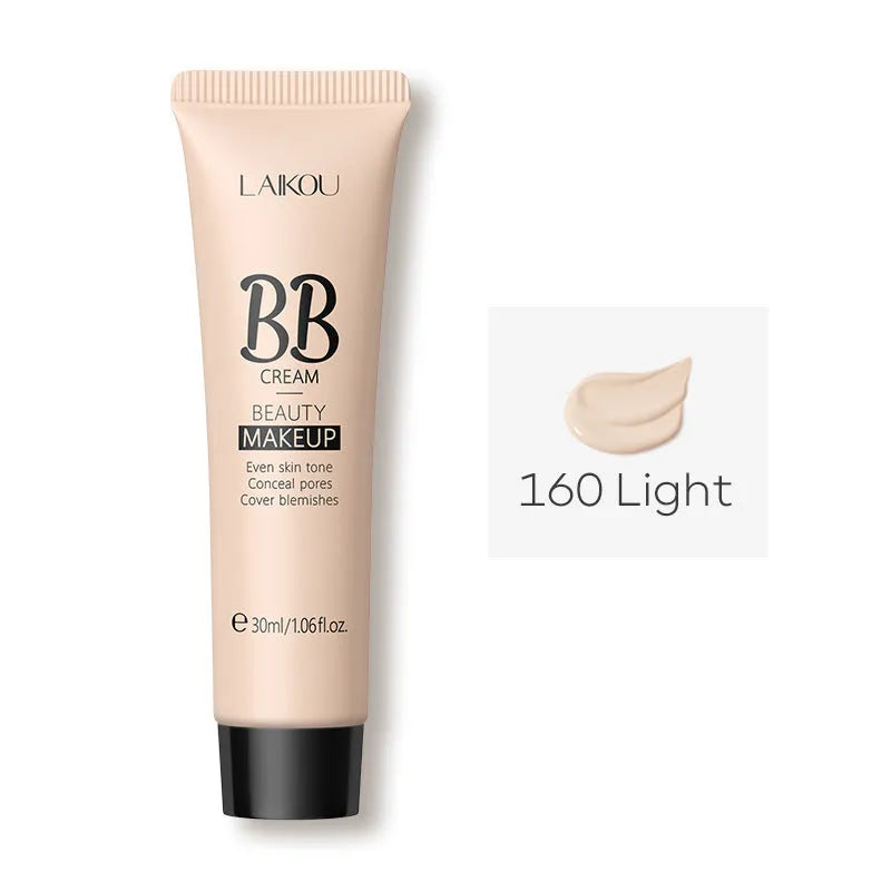 30ml tube of BB cream makeup in nine shades from ivory white to brown