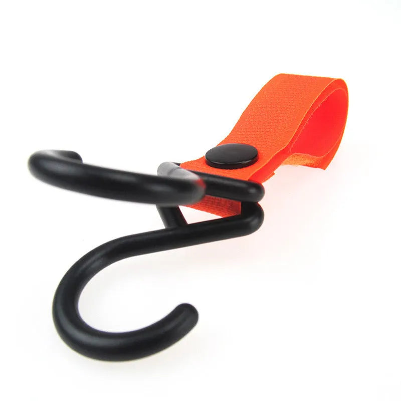Nylon luggage velcro hook in assorted colours on an independent OPP pack.