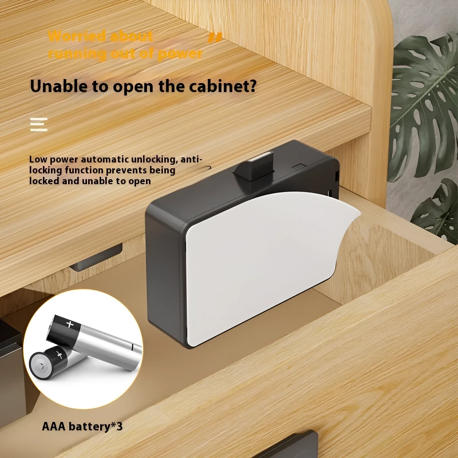 F079 no-drill drawer lock with key and removable card for household and office use