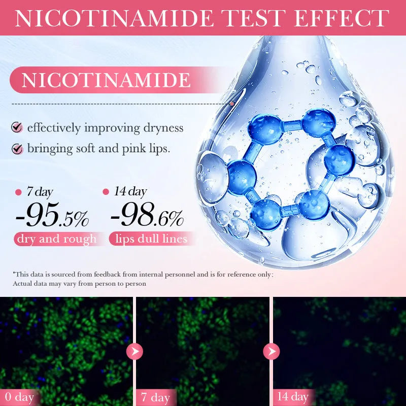 Nicotinamide powder lip moisturizing film anti-chapping lip mask 10g tube