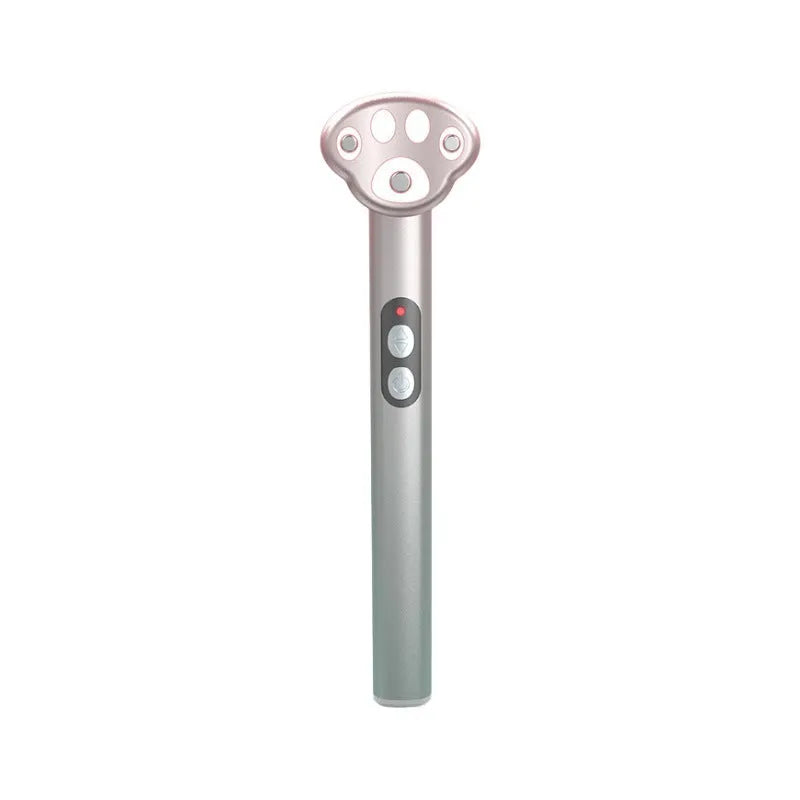 Gradient pink Cat's Paw Eye Beautification Instrument with micro-current vibration and colour light therapy functions