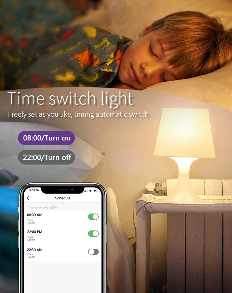 Wi-Fi smart RGBCCT GU10 LED spotlight bulb with compact 50mm diameter housing