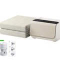 White Aideng electric water blanket with smart control host, shown in two size options: 1.4×2m and 1.8×2m.