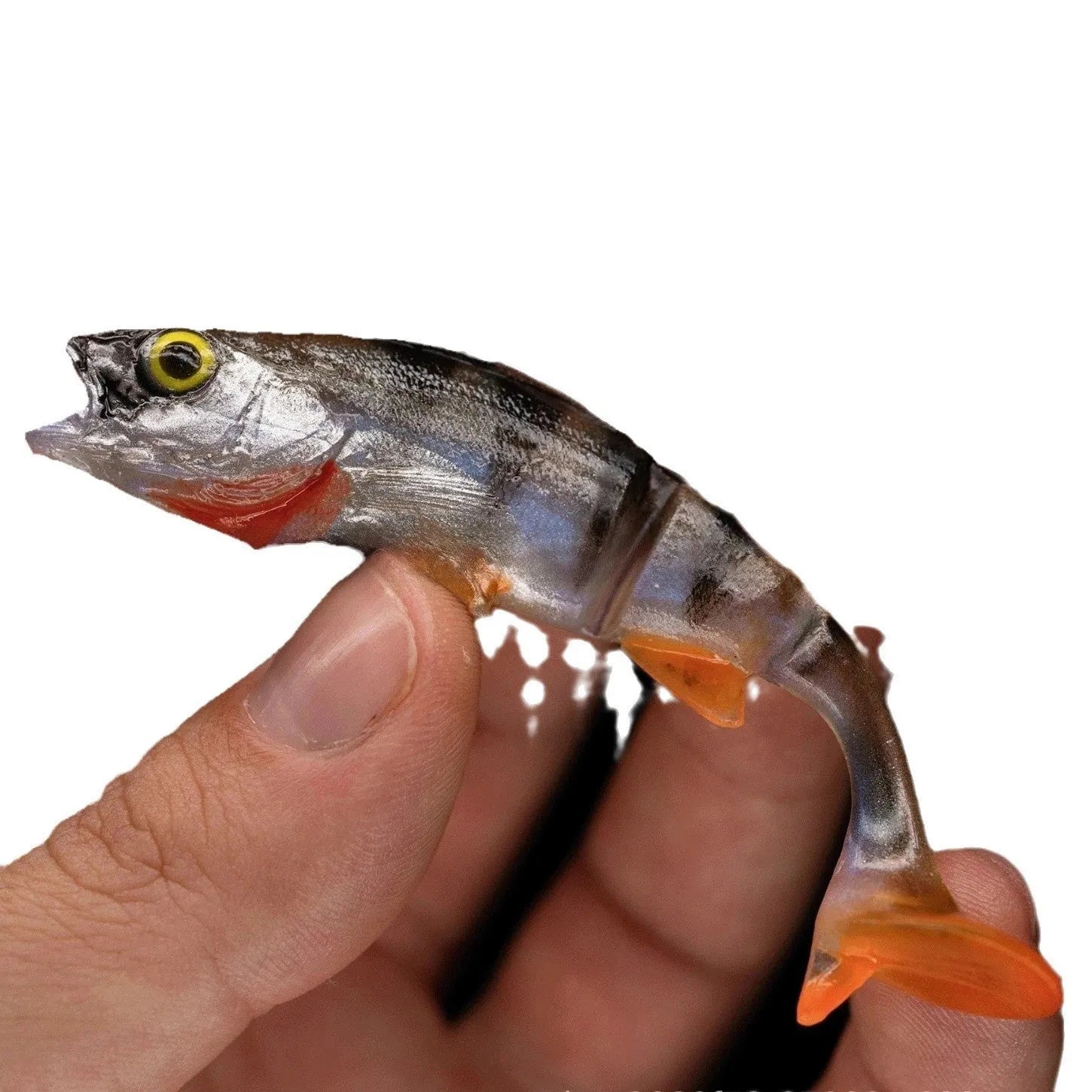 Fish T tail catfish scissors sea fishing soft plastic lures with fish colour pattern