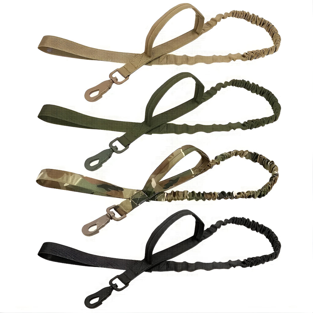 Retractable leash for large dogs with anti-burst technology, black casing and nylon tape