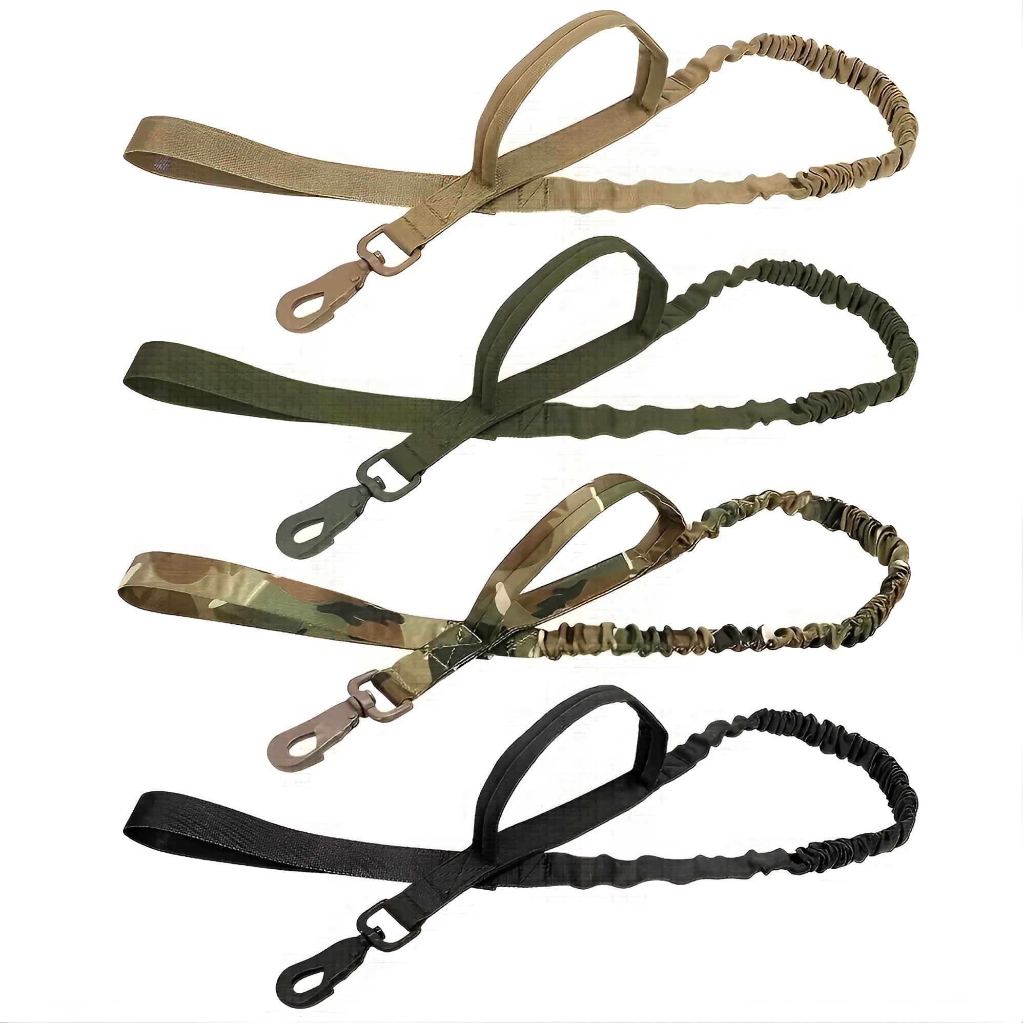 Retractable leash for large dogs with anti-burst technology, black casing and nylon tape