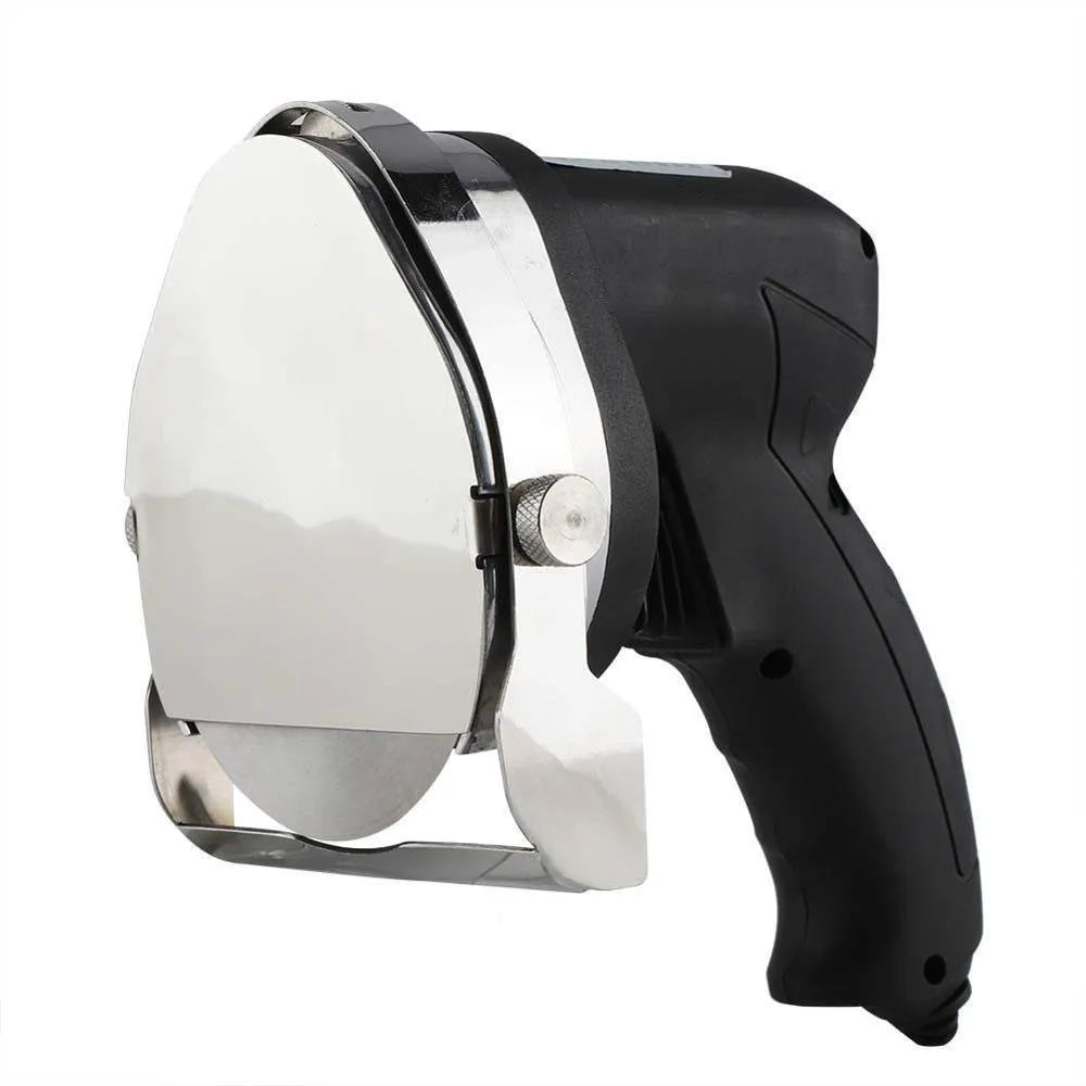 Black KS-100E electric meat cleaver with adjustable blade for commercial kitchens