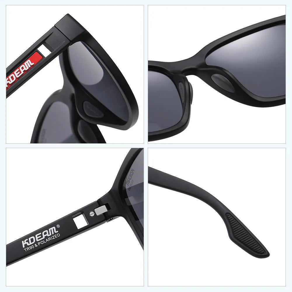 Outdoor sports UV protection sunglasses with metal hinges and TAC lens in retro style, five colour options