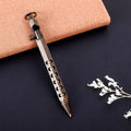 Brass hexagonal bolt rollerball pen with 0.5mm tip in natural and black finish options