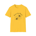 Men's yellow casual shirt with 3D digital printing design, loose fit and short sleeves
