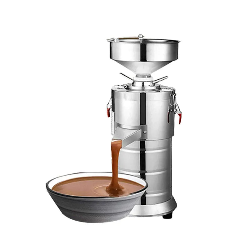 Stainless steel electric sesame paste grinding machine with 100mm wheel for homemade tahini