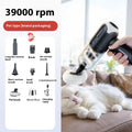 Handheld cordless pet fur vacuum cleaner with floor brush attachment, black upgrade model