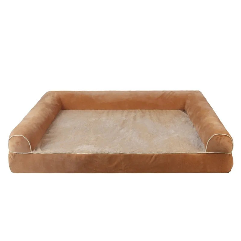 Square breathable sponge cooling dog bed for kennels in blue colour option
