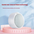 A 2-in-1 style nano glass epilator hair removal device made of white plastic.