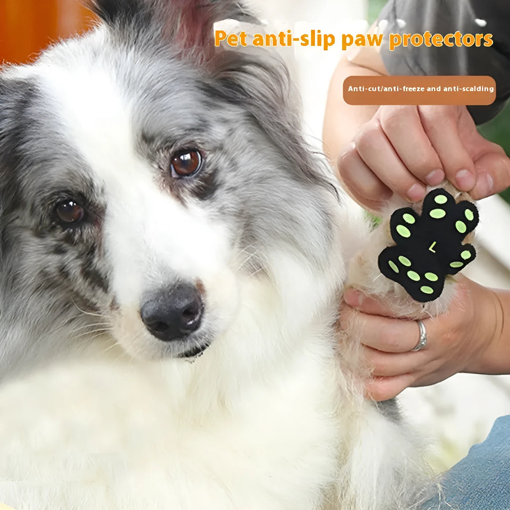 Breathable invisible claw pad silicone cloth footsticker for dog walking protection 8 pack S M code