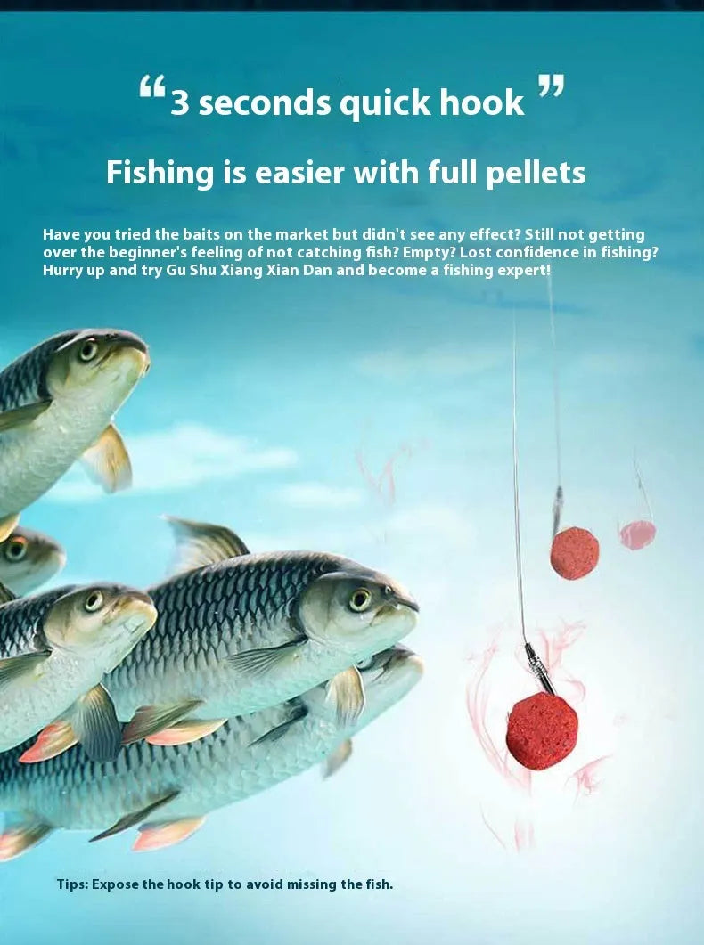 Fishing bait bottle for crucian carp and grass green fish in fresh red colour for wild freshwater fishing