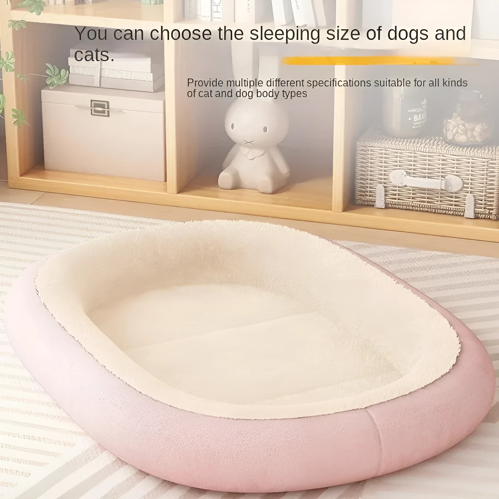 Thickened winter dog kennel for small and medium dogs in coffee colour