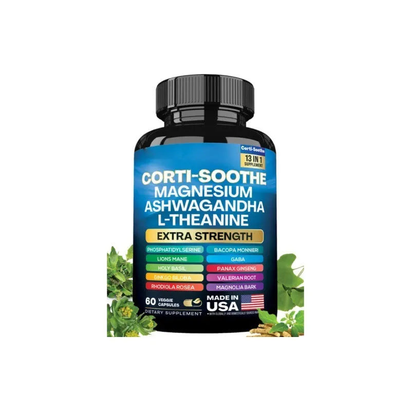 Bottle of South African Drunken Eggplant Magnesium Capsules dietary supplement containing 60 capsules