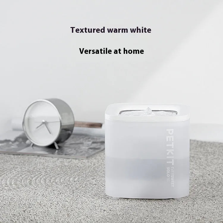 Smart pet water dispenser for dogs and cats with wireless loop filter and adapter