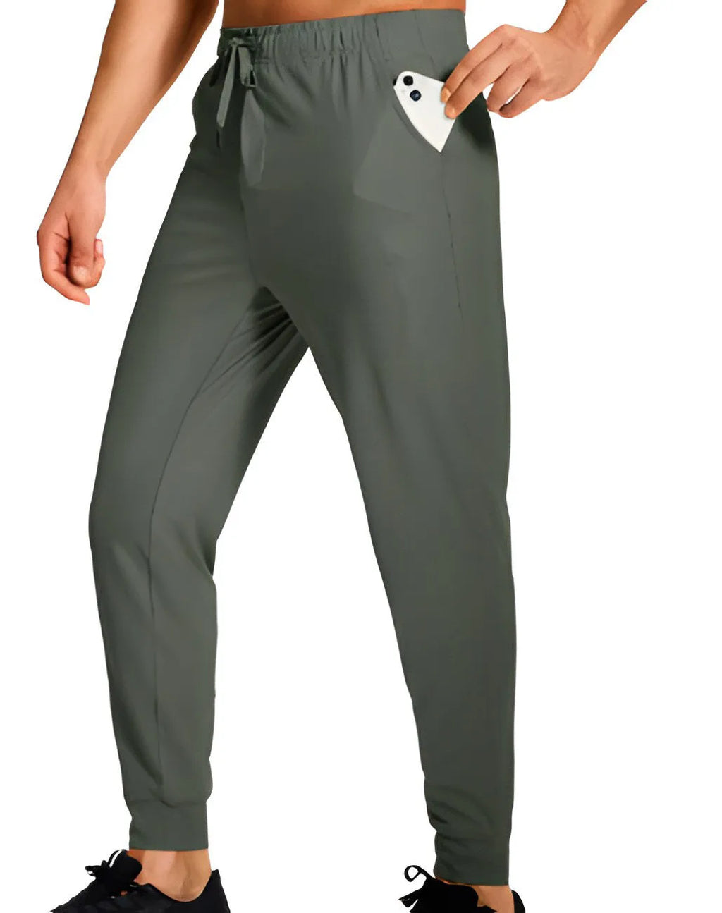 Men's loose fit casual trousers in solid colour available in sizes XS to 4XL