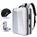 Men's waterproof business backpack in Oxford cloth with curved shoulder straps and 20-35L capacity