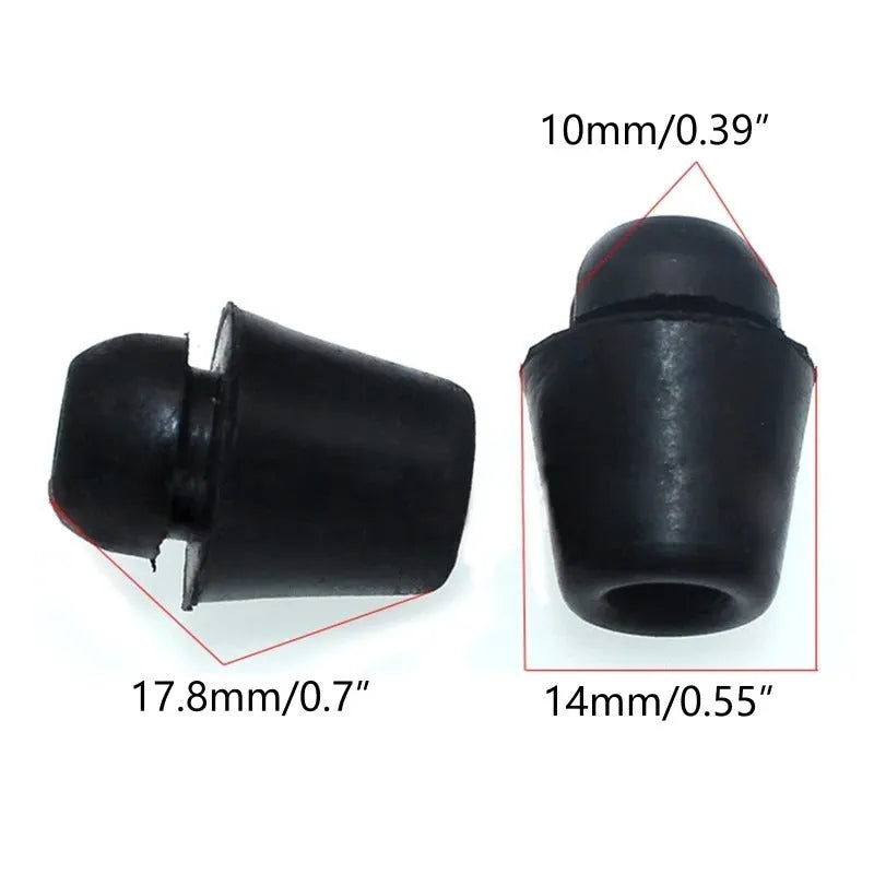 Automobile buckle shock absorption kit with 10 rubber pier clips in colour X16 for vehicle interior damping