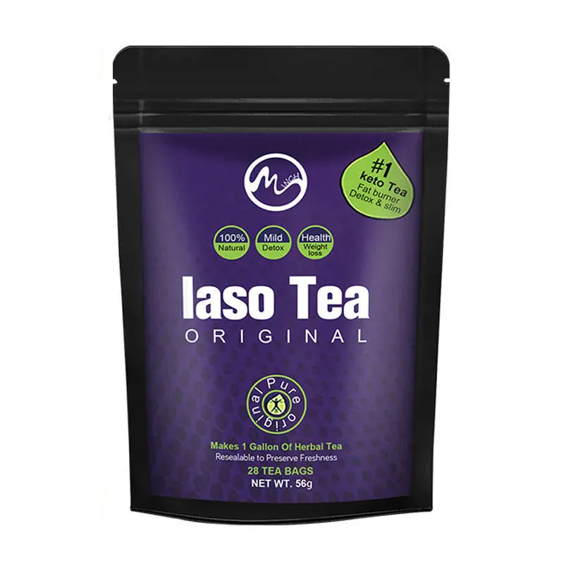 Single packet of instant slimming tea powder with sugar-free cold-soaking formulation