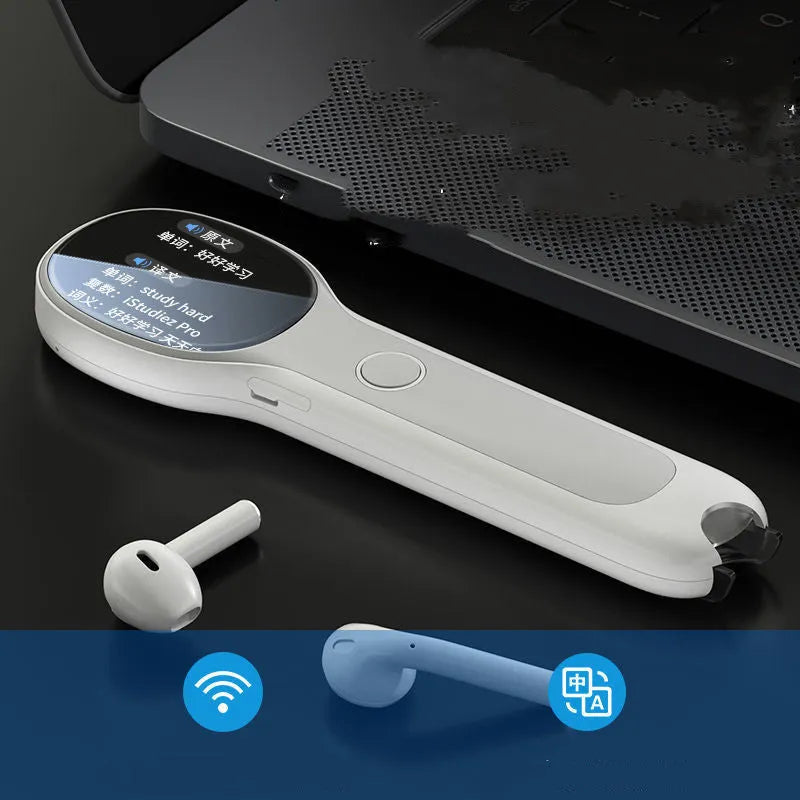 White Universal Reading Pen for English and Chinese language learning and translation