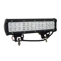 72W double row LED roof light in black aluminium housing, off-road vehicle grille light with 24 LEDs