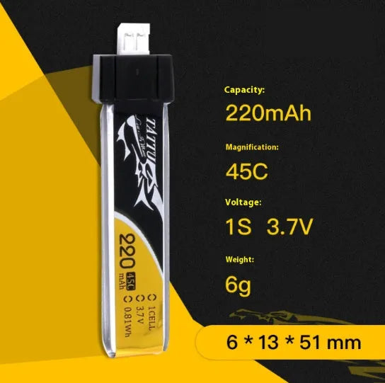 Tattu soft bag FPV drone battery 450mAh 75C with XT30 connector
