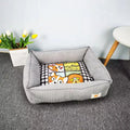 Fine velvet pet nest in Chinese red colour, 60x50cm size, for dogs and cats