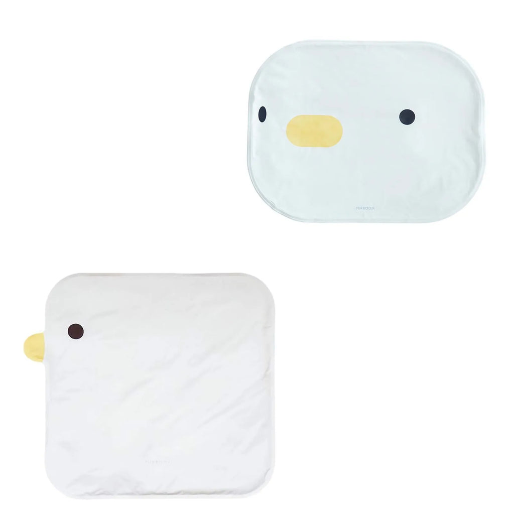 Washable chick cooling mat for pets with non-stick hair surface, 45cm x 45cm, on indoor floor