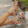 Women's buckle wedge sandals with PU upper and rubber sole in a neutral colour, fish-mouth toe, available in sizes 35-42