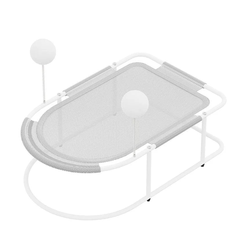 Large fabric cat kennel bed cage with breathable construction and removable bracket
