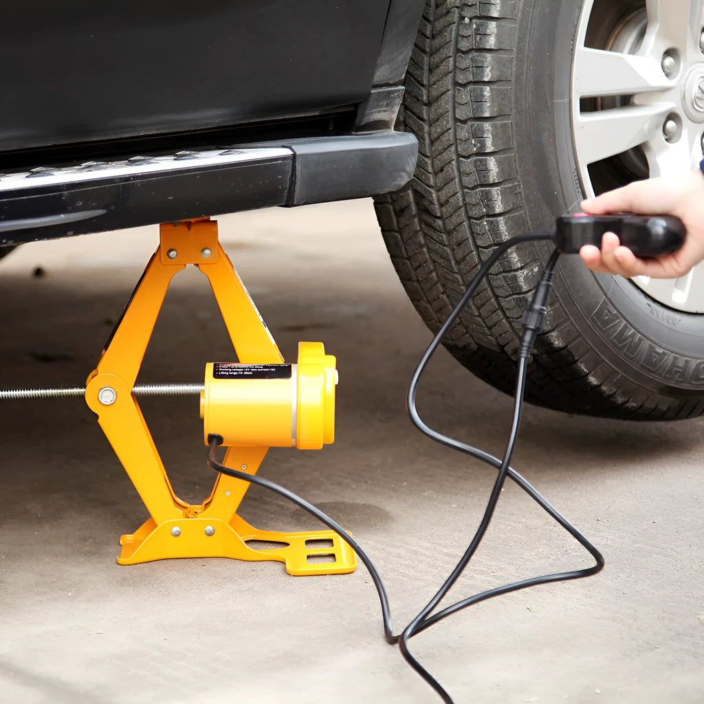 Hydraulic electric jack kit with 2-tonne capacity and 120-350mm height range