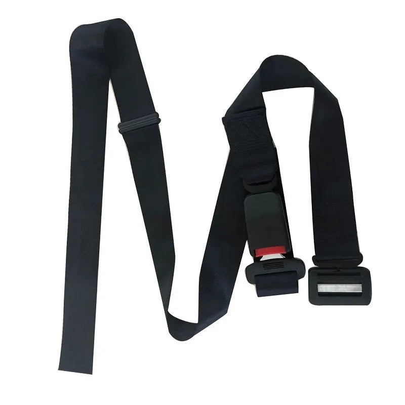 Black ABS polyester metal safety buckle for pregnant women's seat belt anti-strangulation car accessory