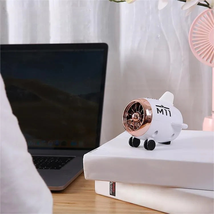 Mini Bluetooth smart speaker in white, 85mm x 75mm x 70mm, with USB charging port and data cable included