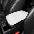 Leather car armrest box mat 29x19cm universal fit cushion pad in black colour option