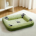 Small dog bed cushion in blue with PP cotton filling, size S (40cm x 50cm), for kennel use