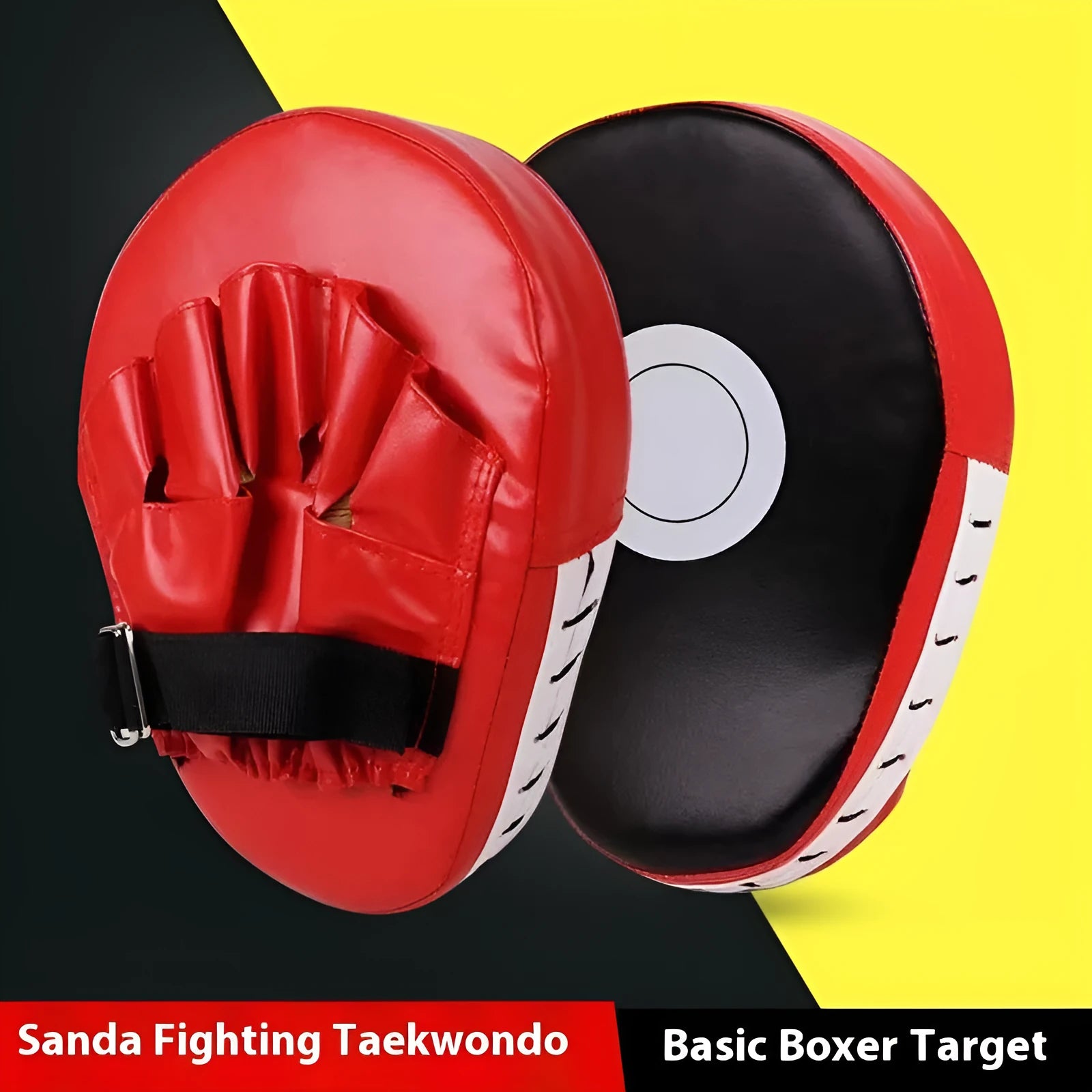 Boxing punch mitts hand targets for Muay Thai and Sanda training in various colours and styles.