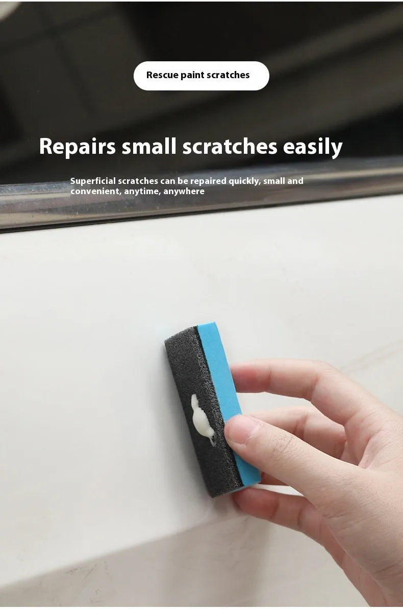 Car scratch repair wax kit with A and B compounds and frosted sponge mop for paint polishing