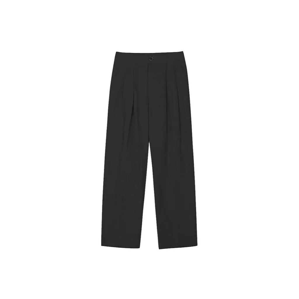Men's loose fit cotton linen trousers in apricot, army green, and purplish blue, showing pencil leg opening.