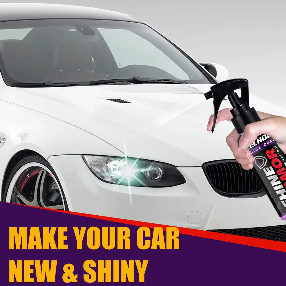 Purple microplated crystal car coating spray bottle for automotive paint protection